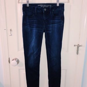 American Eagle Low Rise Dark Jeggings Size 2